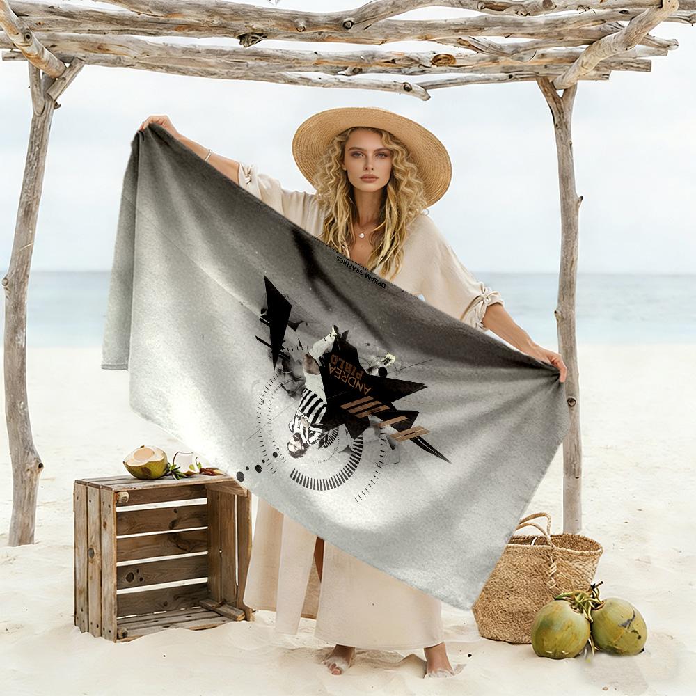 Football Player Celebration Moment Beach Towel Super Soft Microfiber Quickdry Fabric Comfortable Lightweight