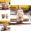 Adorable Plush Teddy Bear Keychain With Soft Pp Cotton Stuffing And Cute Bunny Charm