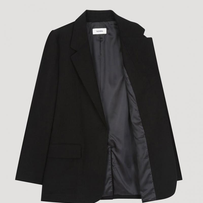  Jachetă She's Miss Basic cu un singur nasture Swwjko42070