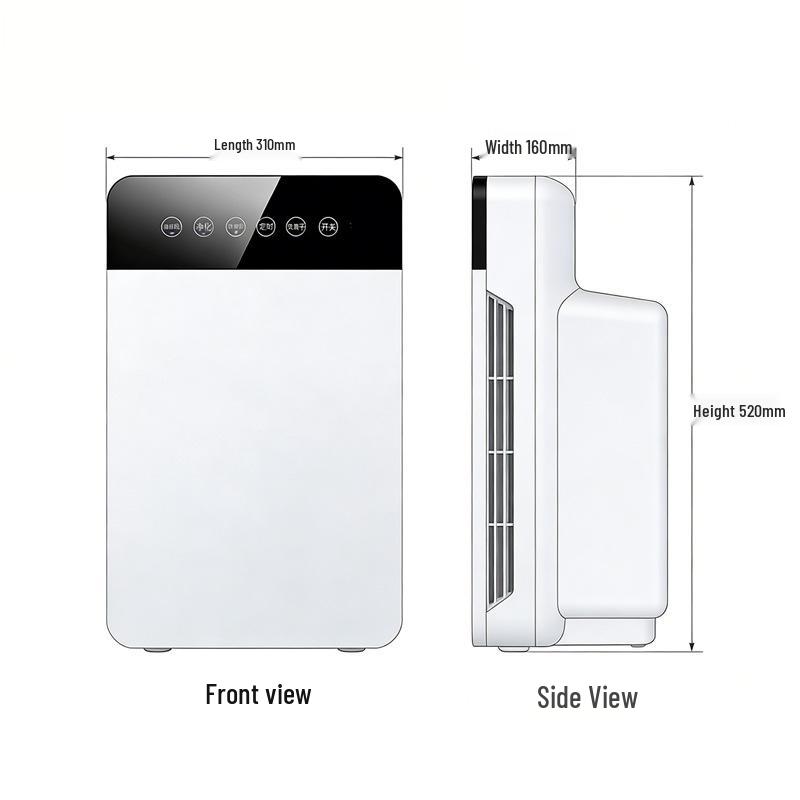 Triple Filter Air Purifier for Office & Home: Removes Smoke, Odors, Dust, Pet Hair & More