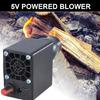 Outdoor Cooking BBQ Fan Air Blower For Barbecue Fire Bellows Hand Crank Tool Camping Handheld Cooking Fan