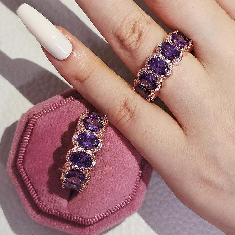 Δαχτυλίδι αρραβώνων 3Α με ζιργκόν και λαμπερά διαμάντια για γυναίκες 4574