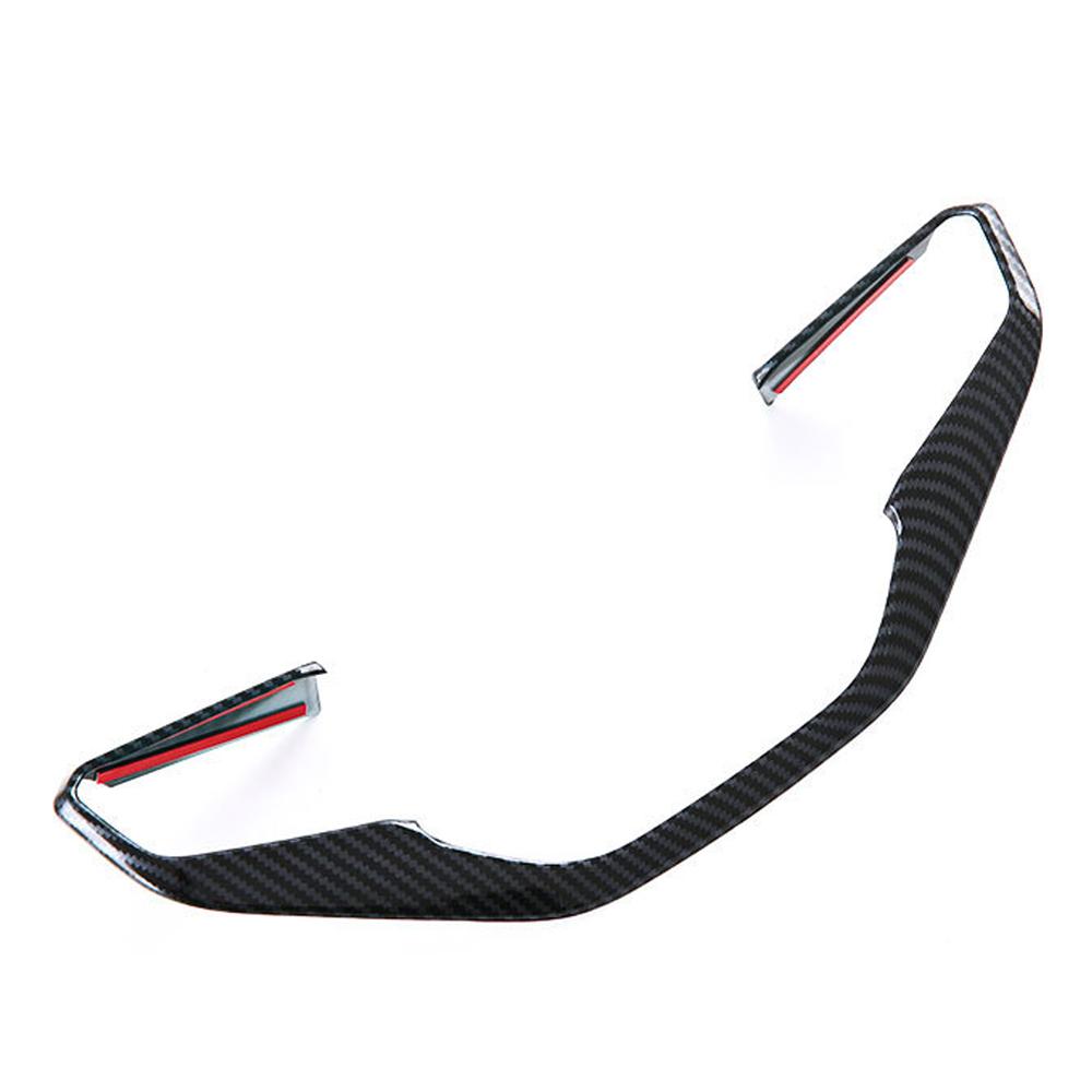 Carbon Fiber Texture Car Interior Steering Wheel Panel Frame Cover Trim Decoration Accessories For MG 4 MG4 EV Mulan 2023
