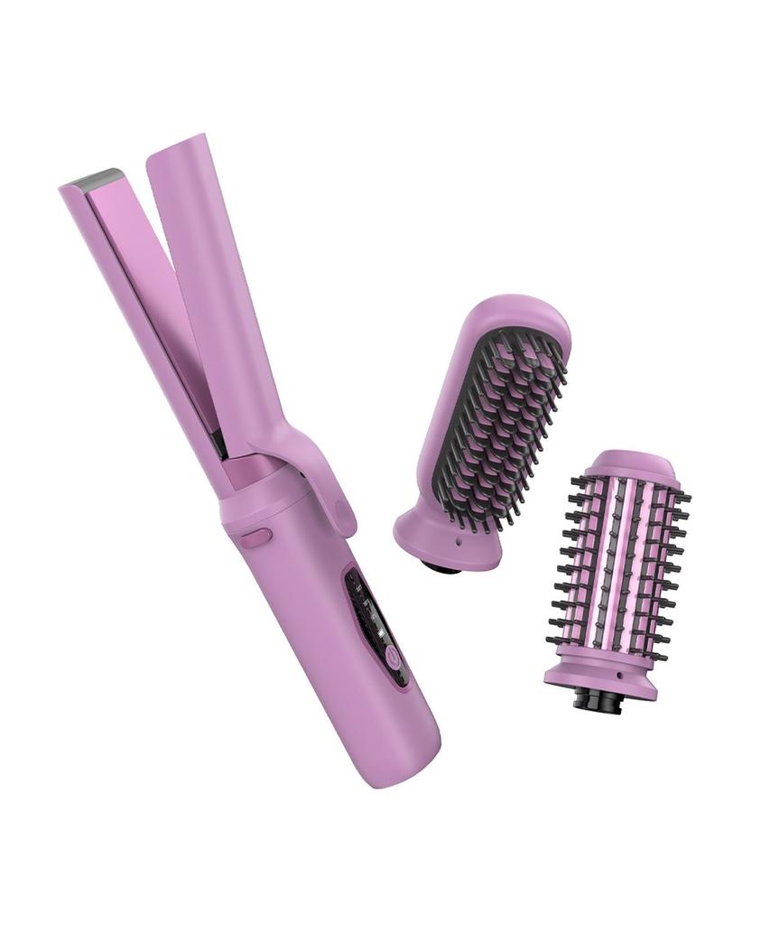 Portable Cordless Dual 3-in-1 Comb Hair Iron ST-DWC100 (Straightening Tool Included)