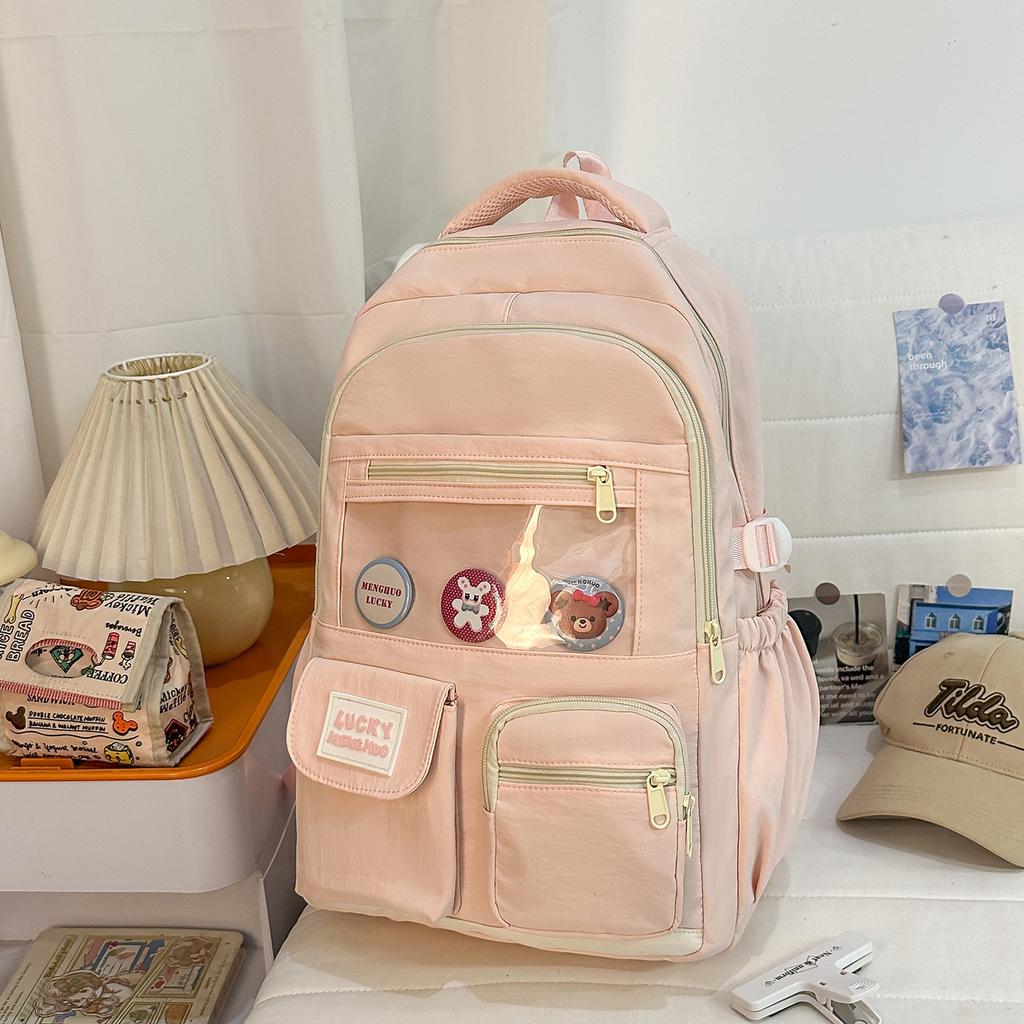 Schulrucksack hoher Wert Dopamin süßes Mädchen Rucksack Koreanischer ins College-Stil Mehrfachteilig Grund- und Sekundarschüler Rucksack