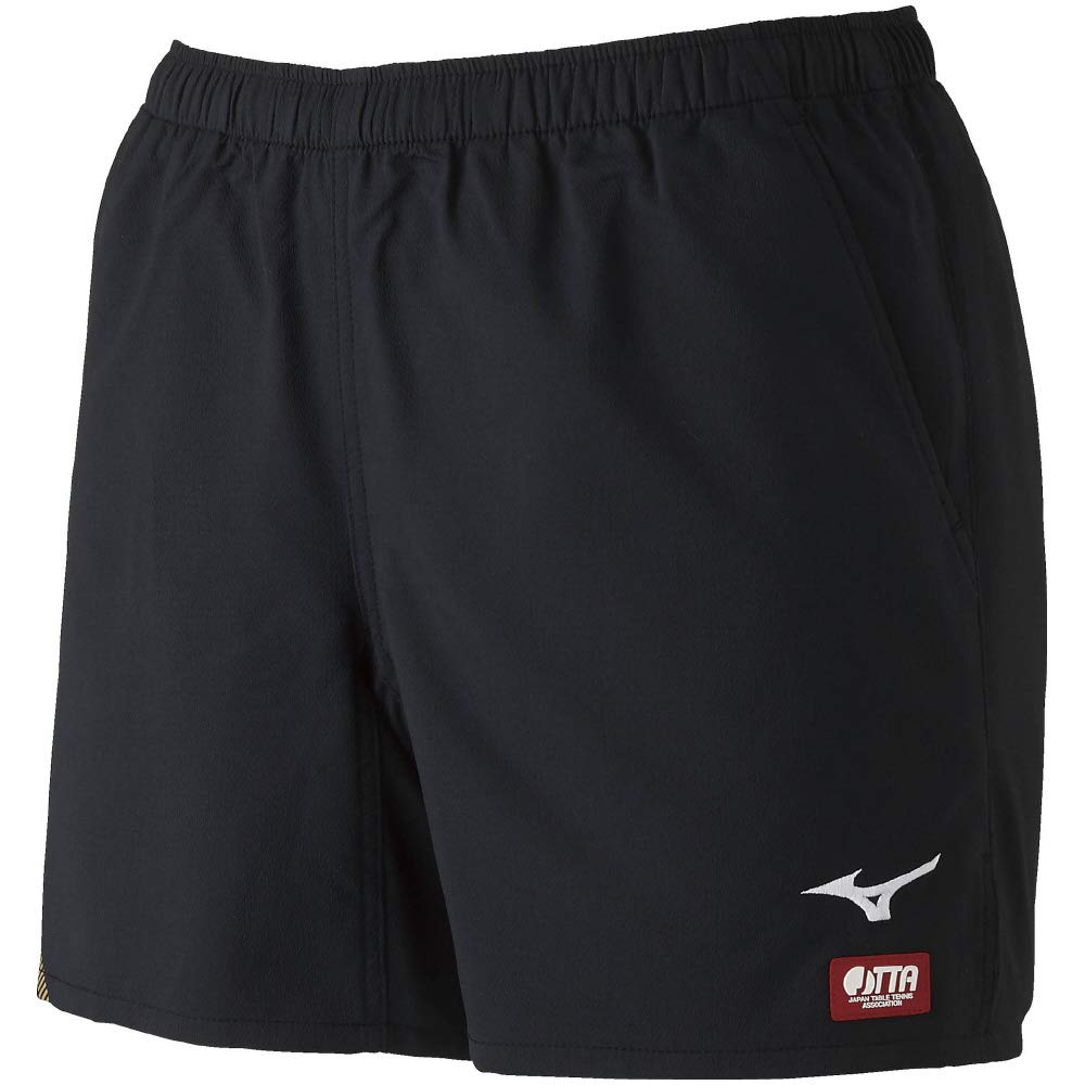 

Table Tennis Wear Game Pants Standard Sweat Absorbent Quick Drying JTTA Officially Approved 82JB9005 L [Mizuno] Men s Black/Gold