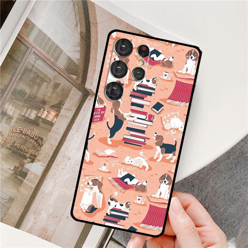Cartoon Beagle Hund Handyhülle Für Samsung Galaxy S24 Ultra S9 S10 S20 S21 S22 S23 Plus S24 FE S25 Ultra Cover