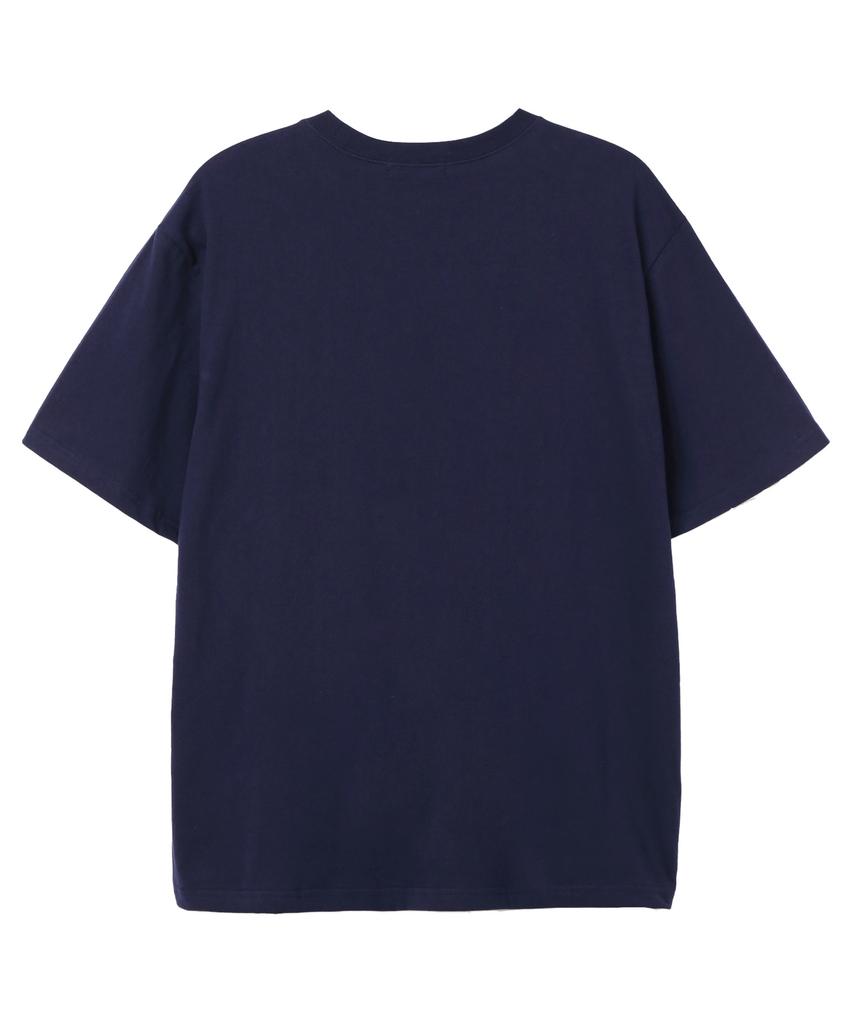 SHIRTER Nothing Will Works Oversized Short Sleeve T-Shirt (Ss026) Navy