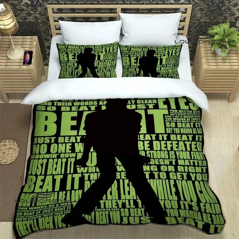 3D Print Michael Jackson Bedding Set 3D Printed Suitable for Bedroom Duvet Cover Set With Pillowcases Kids Home Textile