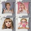 MMiley Cyrus Doublesided Printed Square Decorative Cushion Cover for Sofa Living Room Home Decor