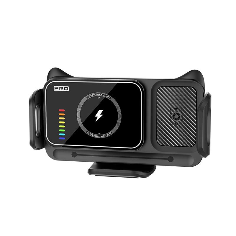 

15W Wireless Charging Foldable Car Mount & Navigation Holder чёрный