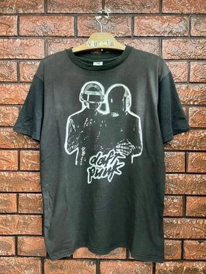 Daft Punk Años 90 Estilo Retro Básico Negro Unisex Camiseta Hombres Mujeres S-5XL Camiseta Unisex