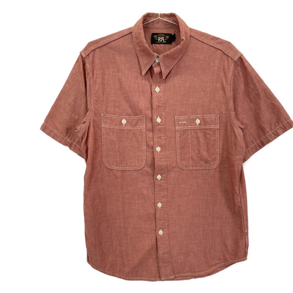 RRL Red 25 Stainless Steel Selvedge Detail Chambray Work Shirt tops S RedUsed
