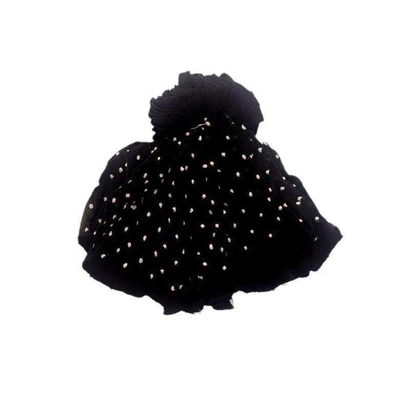 Kristallpunkt-Knöchelsocken - Superdünne, transparente Damenstrümpfe mit Sternmuster, kerngesponnenes Garn, Schwarz, Hautton & Fleischfarben