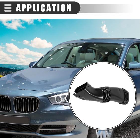 Motoforti Car Engine Air Intake Hose,Air Filter Hose,for BMW 535i 2011-2016,Plastic,Black