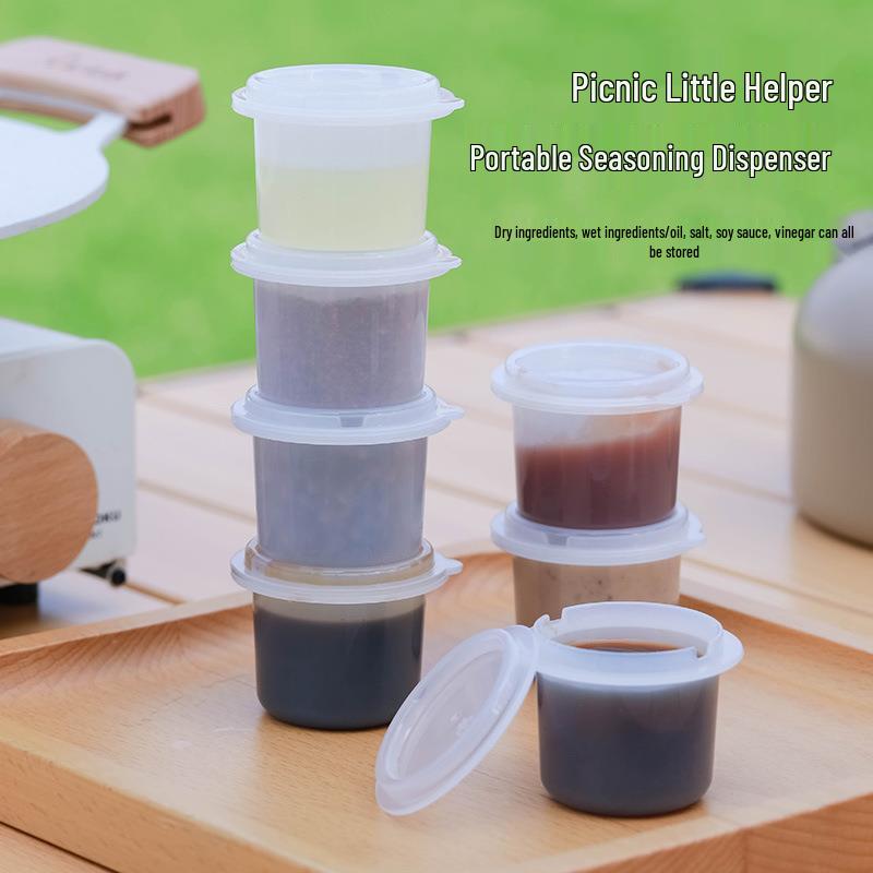 Malá opakovaně použitelná láhev na omáčku - Potravinářská stohovatelná nádoba pro skladování salátové zálivky a kečupu