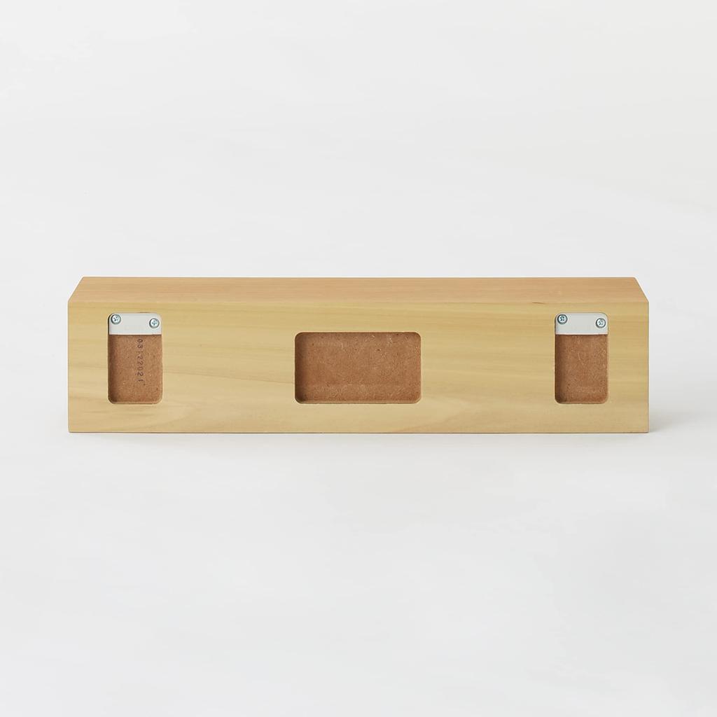 MUJI Furniture Oak Width 44 X Depth 12 X Height 44504994 Wall-mounted Shelf, Veneer, 10cm,