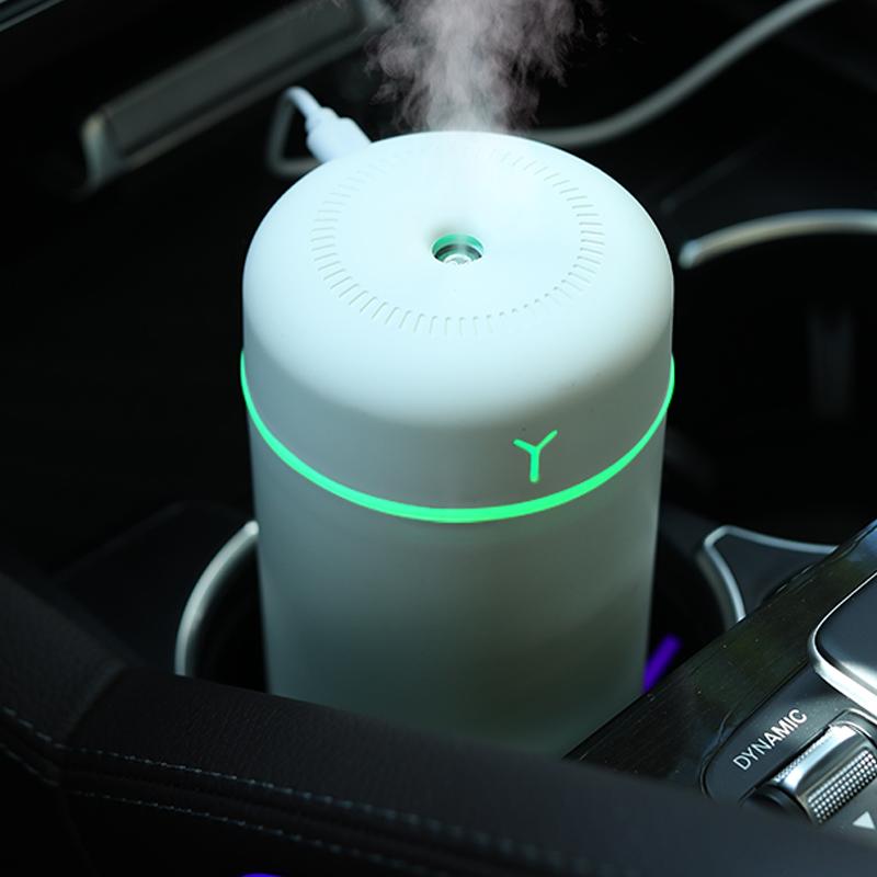 Xiaomi 1 Stück Tragbarer 390ml Luftbefeuchter Aromatherapie Humidificador Für Zuhause Auto USB Sprühgerät Mit LED Farbe Nachtlampe Reiniger