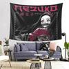 Nezuko Kimono Demon Slayer Kimetsu No Yaiba Anime Tapestry Wall Hanging Aesthetic Home Decor Tapestries for Dorm Room