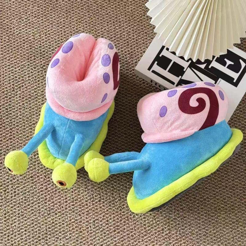 Snail Slippers Comfortable Velour Home Shoes Unisex