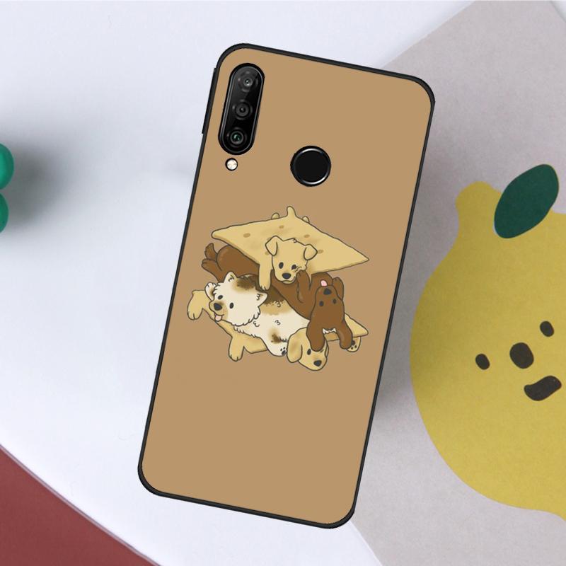 

Cartoon Samoyed Dog For Huawei Nova 5T 9 10 SE 7i 8i 11i 12i Y60 Y61 Y70 Y72 Y73 Y90 Y91 P20 P40 P30 Lite Case Huawei P30 Lite