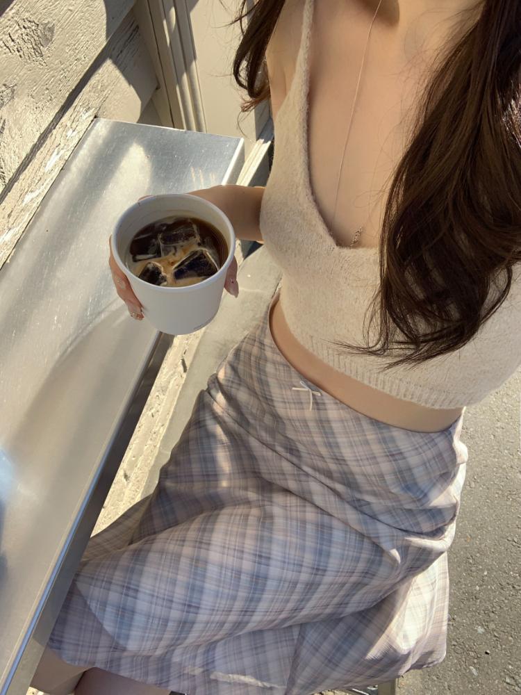 Harajuku Chic Frühling Elegante Lange Rock Frauen Französisch Plaid Retro A-Linie Süße Kleidung Weibliche Vintage Hohe Taille Casual Midi Röcke