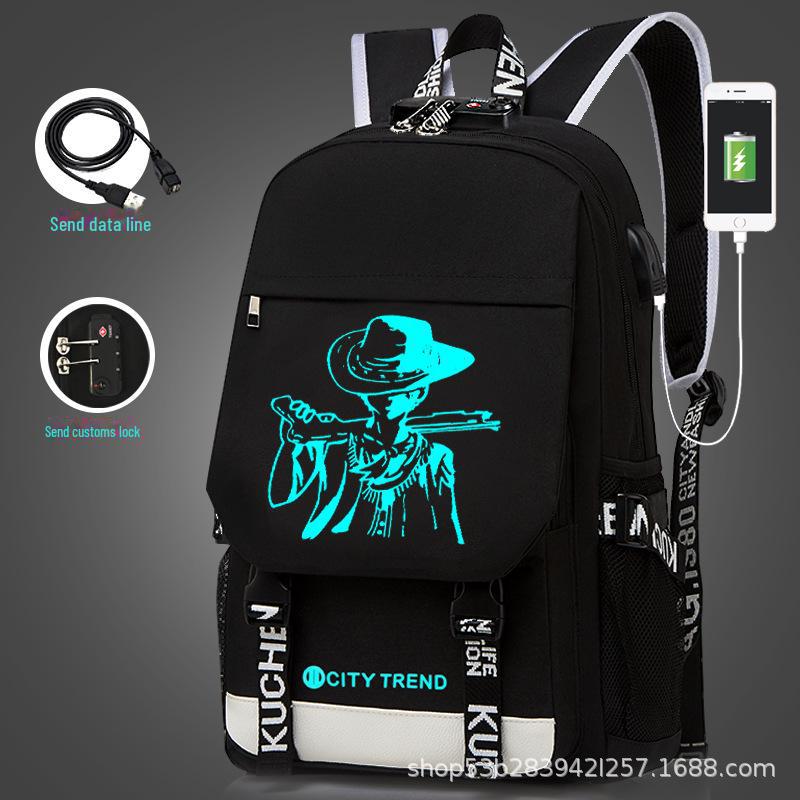 Men's Large Capacity Casual Backpack - Korean Style for High School and Junior High Students