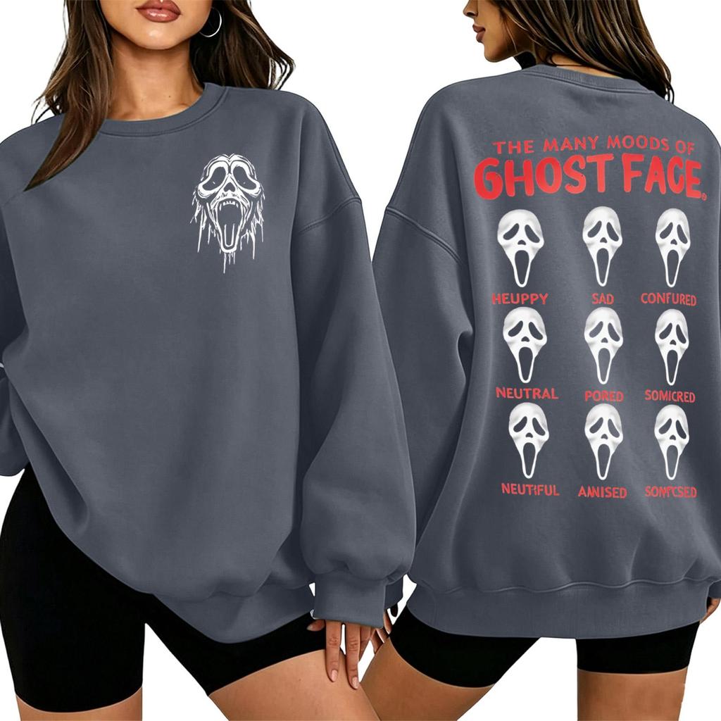 Women's 2027 Letter Print Long Sleeve Crewneck Sweatshirt Pullover Top