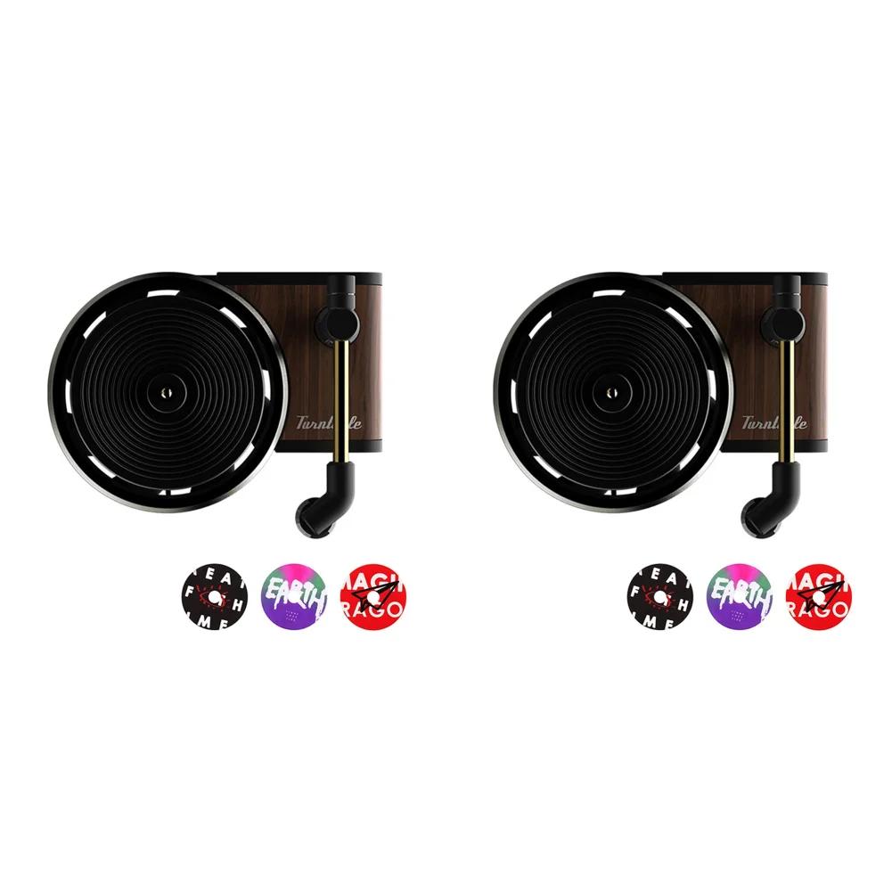 Creative Air Vent Outlet Aromatherapy Clip Spin Phonograph Interior Aromatherapy Clip Deodorant Auto Decoration Accessories