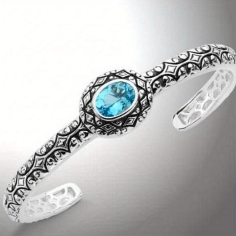

Bohemian Style Synthetic Zirconia Opening Adjustable Bracelet able Patterned for Men Women s Daily Wear for All Seasons