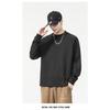 Mens Loose Round Neck Long Sleeve Heavyweight Casual Vintage Bottoming T Shirt