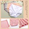 3Pcs Women Cotton High Waist Underwear Breathable Striped Panties Female Plus Size Solid Color Briefs Comfortable Lingerie S-XXL
