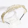 Feather Shape Rhinestone Headband for Traveling Taking Photo Girl Baroque Style Hair Hoop Wedding Party Bride Hairband
