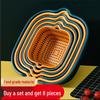Dual-Layer Multi-functional Draining Basket for Kitchen and Living Room - Plastic Fruit and Vegetable Washer and Serving Plate