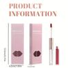 Doppelendige Samt-Lippenglasur ist bequem zu tragen. Feuchtigkeitsspendende, matte, matte, antihaftbeschichtete Tasse. Dreizweck-Lippenfärbe-Lipgloss-Lipgloss-Set
