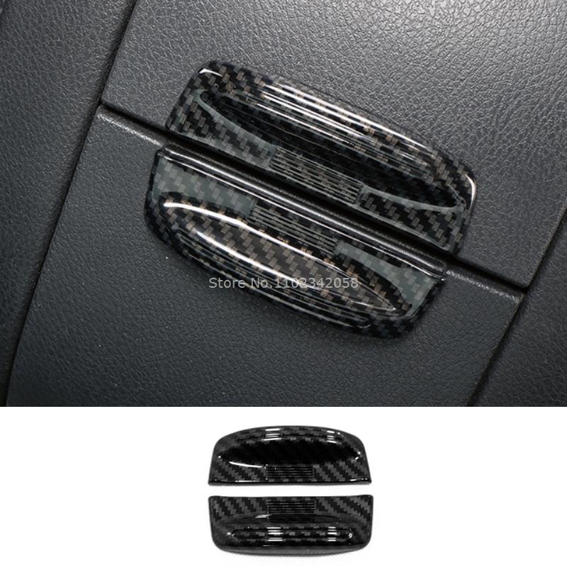For Toyota Highlander 2015- Car Carbon Fiber Color Interior Decoration Cover window lift swtich gear shift panle Accessories