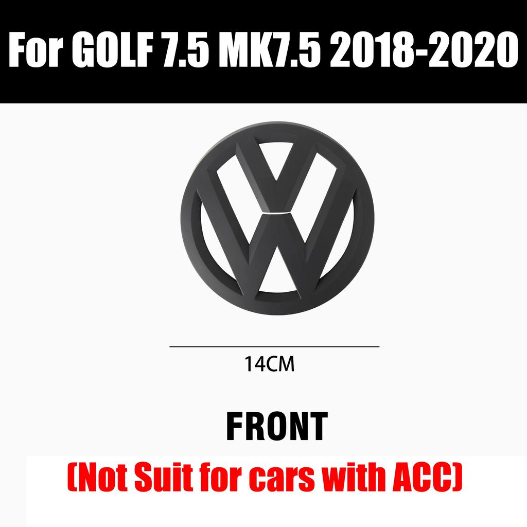 For VW VOLKSWAGEN New Non-destructive Car Front Radiateor Badge Stickers Rear Trunk Lid Badge Decal For Volkswagen Golf 7.5 VW M