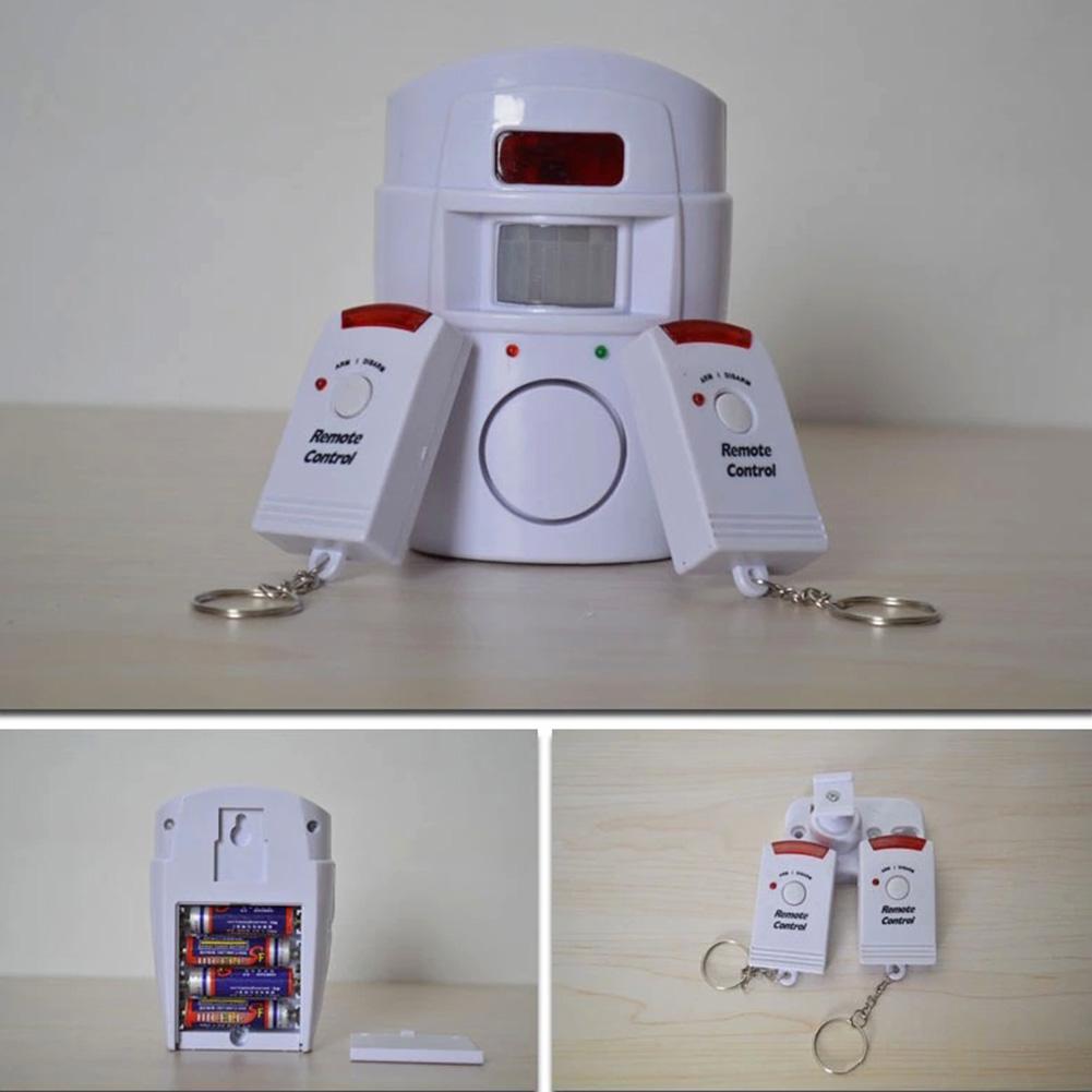 Securitate la domiciliu Alerta PIR Senzor infraroșu Sistem de alarmă Detector de mișcare umană antifurt Sirenă 105DB cu telecomandă 2 buc.