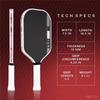 4th Gen Carbon Pickleball Paddle, 16mm Dense Foam Core Thermoformed High Performance Training Competition Racket