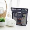 Shower Handbag Hollow Mesh See-through Large Capacity Zipper Closure Quick Drying Portable Cosmetic Bag Shower Caddy Pouch Travel