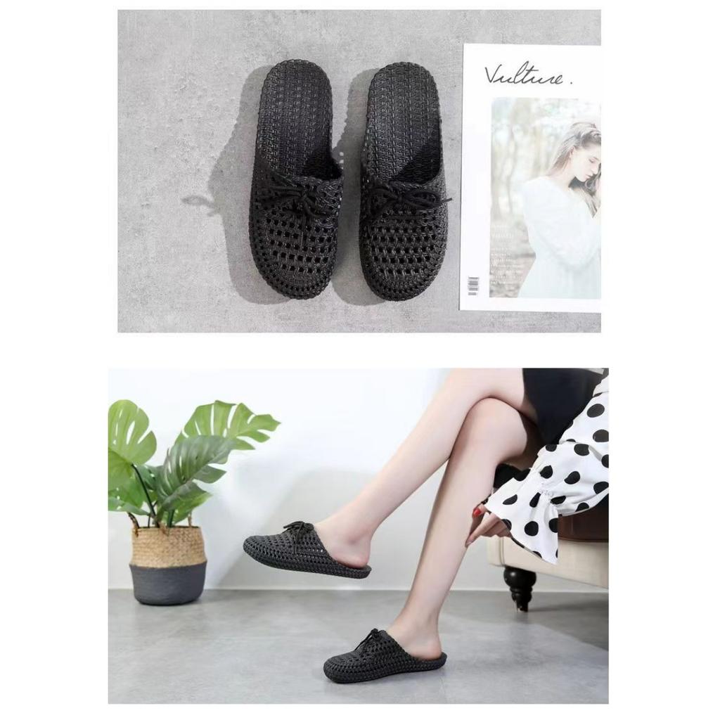 Sommer Dames Kule Tøfler, med Ultralette Tåhetter og Sklisikkert Yttersålemateriale, Komfortable Strandsko, Perforerte Sko, Søte Tøfler