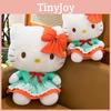 Dress Cat Green Plush Toy Red Bow Country Style Girls Gift Birthday