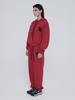 KEEMHII Stardust Stitch Sweatpants - [Red]