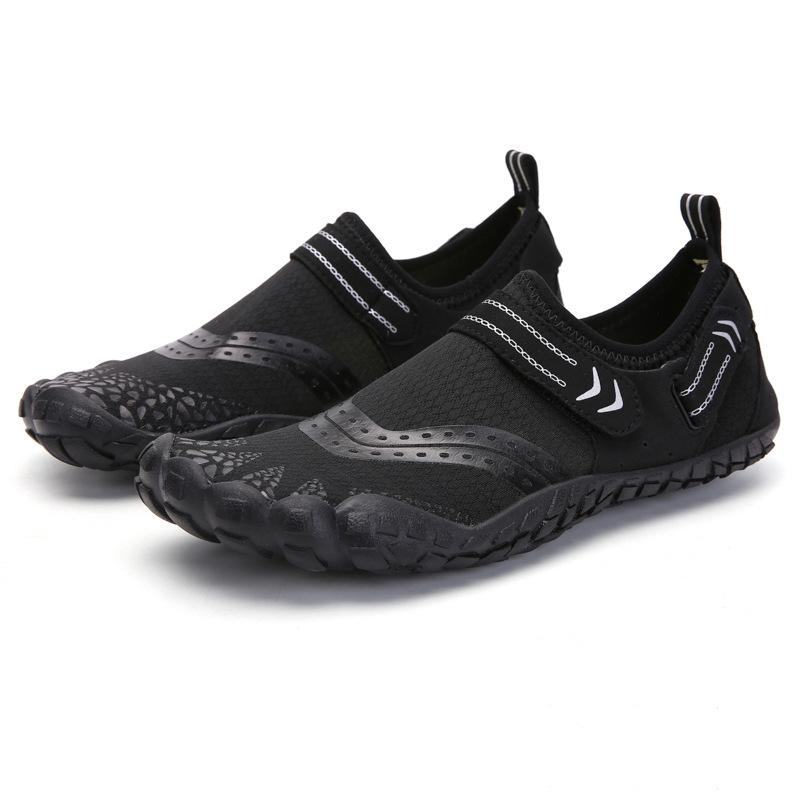 

Новые детские туфли для отдыха на открытом воздухе с пятью пальцами для ручья, обувь для забродного пляжа, обувь для дайвинга, обувь для пар, для плавания, фитнеса, велоспорта, походов 35 чёрный