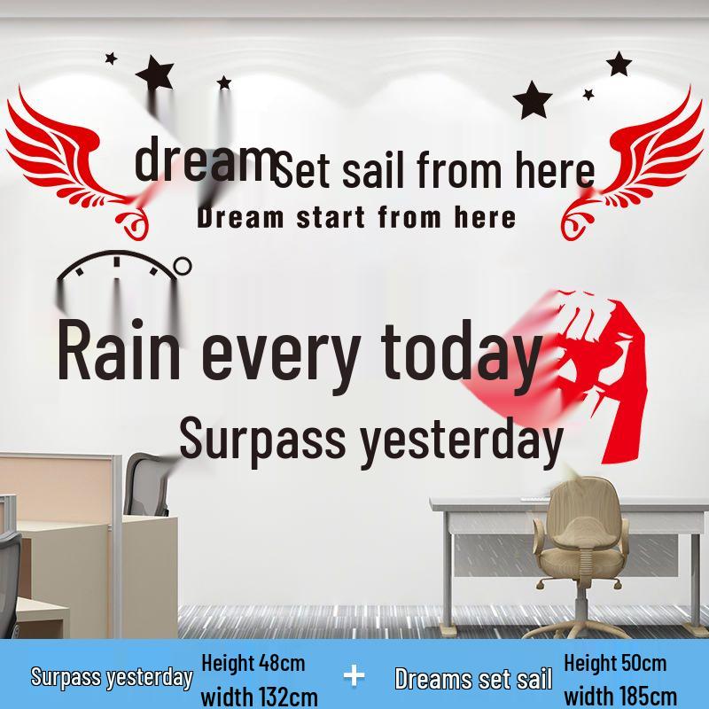 Inspirational Quotes Wall Stickers for Classroom and Office Decor