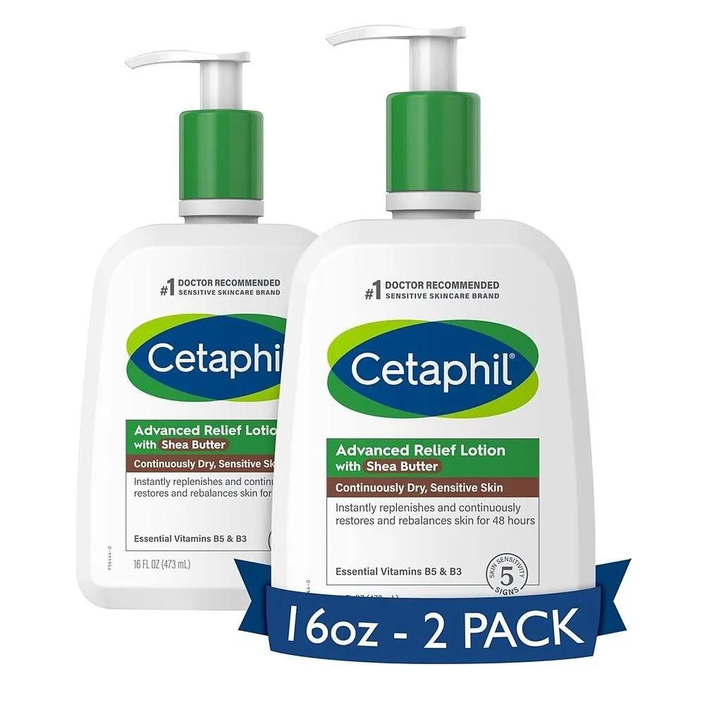 Cetaphil Лосьон для лица и тела 473 мл 2 шт. Масло ши Cetaphil Лосьон для лица и тела, Лосьон для интенсивного ухода