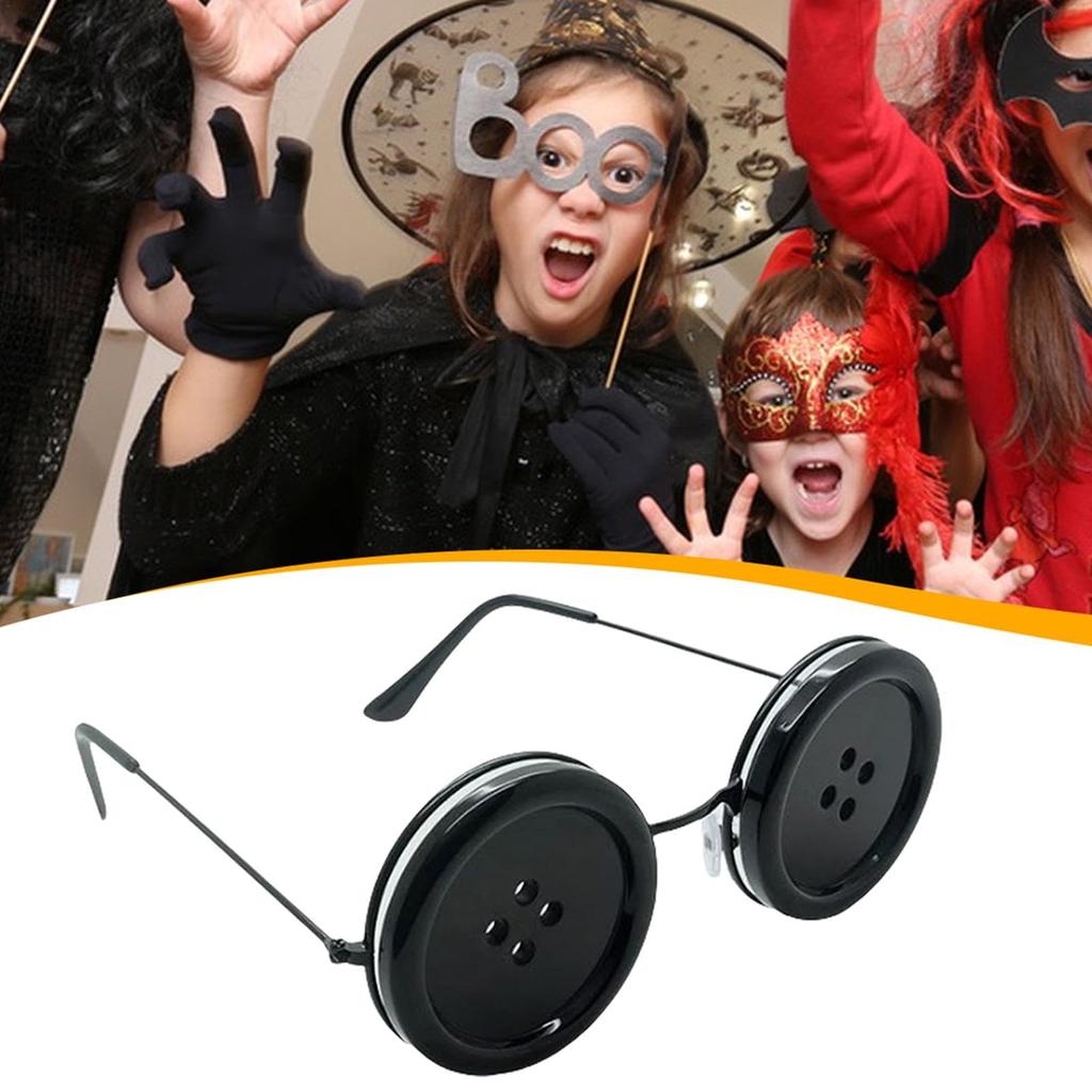 1/2/4pack Button Glasses Eyewear Novelty Funny Cute Glasses Cosplay Tool for Halloween Costume Accessory Bar Party Favor Eyewear