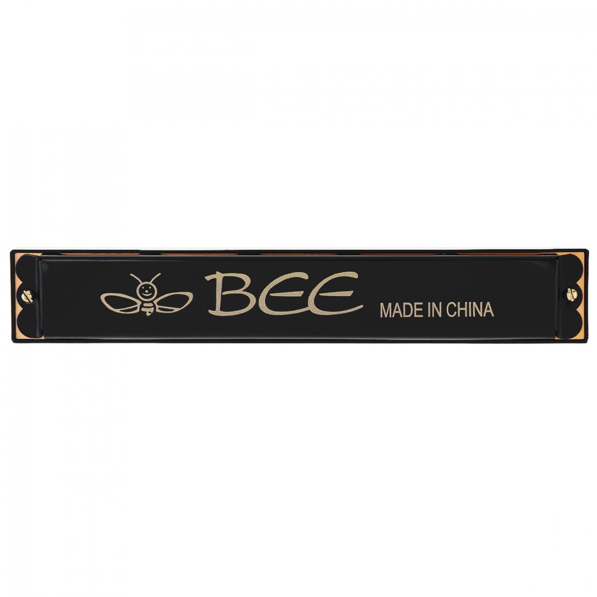 

Губная гармошка тремоло с 24 отверстиями Tone KeyC, алюминиевый губной орган, музыкальные инструменты чёрный