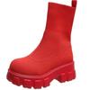 2024 Hot Autumn New Breathable Candy Color Thick Soled Female Ankle Boots Big Size 35-43 Women Shoes