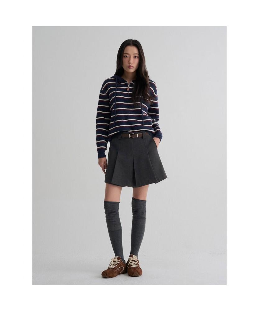 8SECONDS Striped Half-Zip Navy